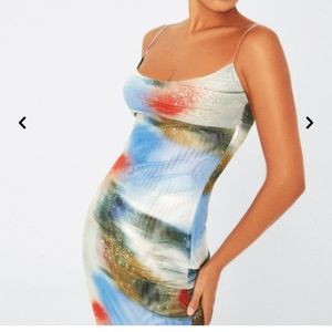 Miaou Thais Dress motion blue size small